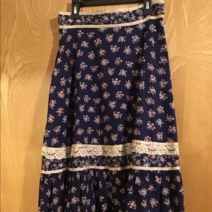 Gunne Sax Prairie Skirt
